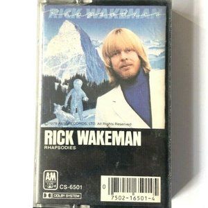 RICK WAKEMAN Rhapsodies Cassette Tape - A&M OFFICIAL RELEASE CS-6501